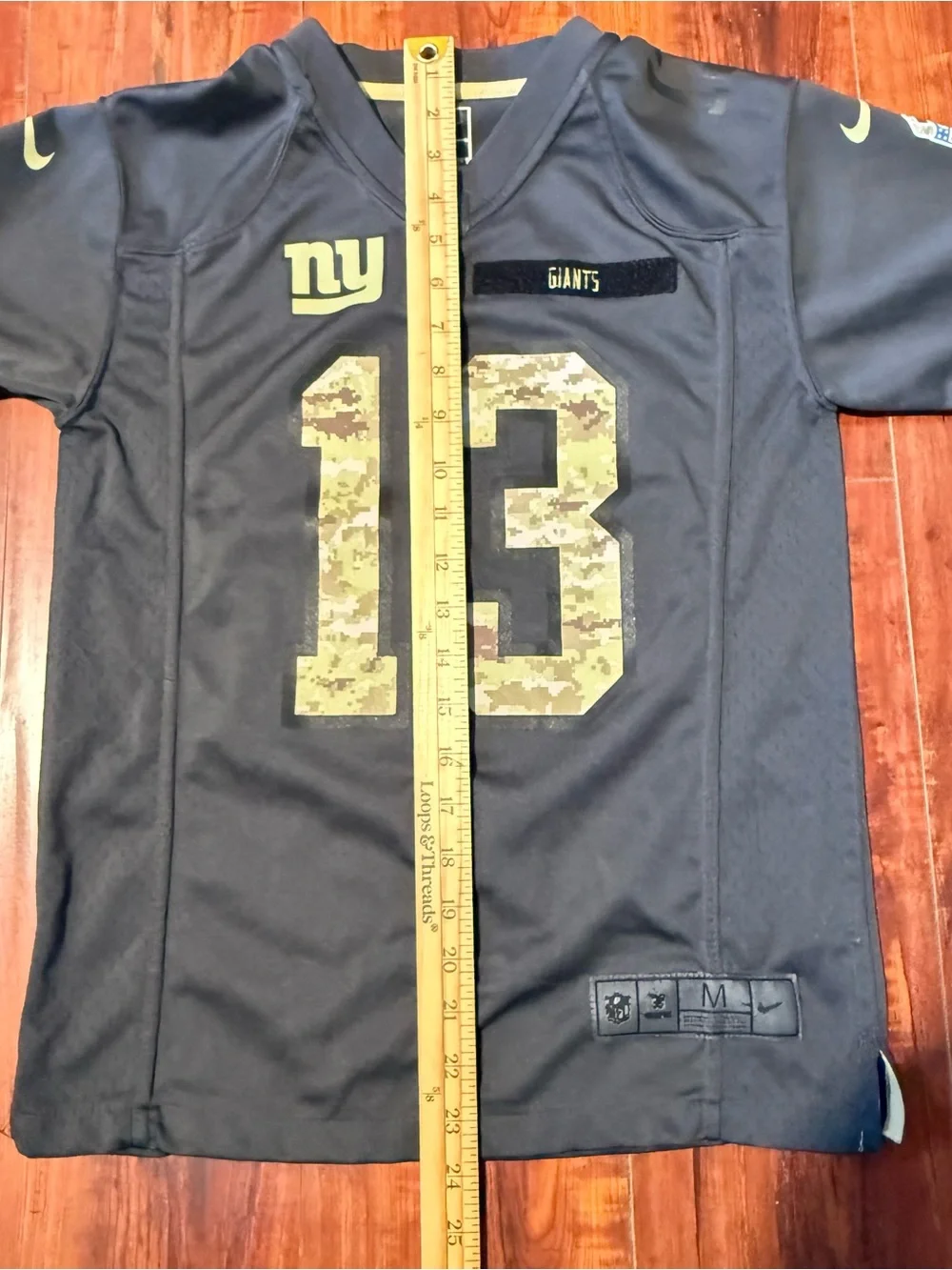 Odell Beckham Jr Boys/Kids #13 NY Giants Salute to Service NFL Jersey Sz Medium!